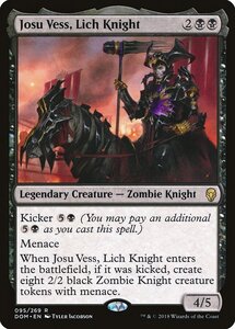 MTG ■黒/英語版■ 《リッチの騎士、ジョス・ヴェス/Josu Vess, Lich Knight》ドミナリア DOM