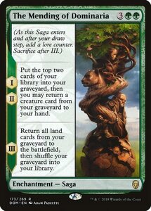 MTG ■緑/英語版■ 《ドミナリアの大修復/The Mending of Dominaria》ドミナリア DOM