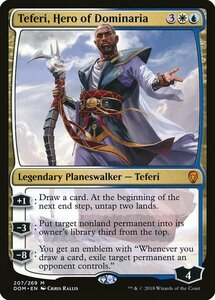 MTG ■金/英語版■ 《ドミナリアの英雄、テフェリー/Teferi, Hero of Dominaria》★FOIL★ ドミナリア DOM