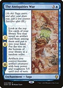 MTG ■青/英語版■ 《アンティキティー戦争/The Antiquities War》ドミナリア DOM