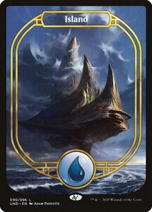 MTG ■土地/英語版■ 《島/Island》★FOIL★ Unsanctioned UND