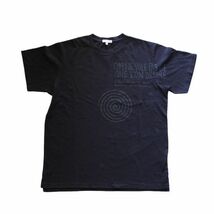 新品　送料無料　ENGINEERED GARMENTS エンジニアードガーメンツ　プリントクロス クルーネックTシャツ　半袖　Spiral 　Black　XS　メンズ_画像1