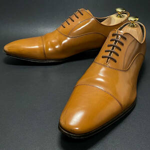 即決 REGAL リーガル ストレートチップ 内羽根式 ブラウン 茶色 メンズ 本革 レザー 革靴 25.5cm ビジネスシューズ ドレスシューズ C0955
