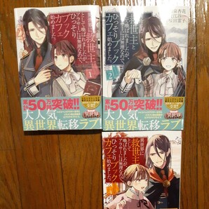 異世界に救世主として喚ばれましたが、アラサーには無理なので、ひっそりブックカフェ始めました。 1、2巻和泉杏花、近江谷、桜田霊子