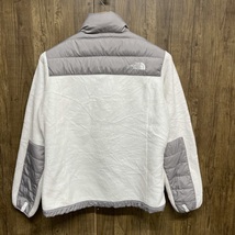 THE NORTH FACE ノースフェイス デナリジャケット フリース ダウン 550フィル レディース 白 グレー M アウトドア_画像2