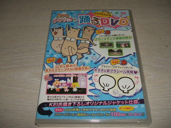 未使用 DVD 貝がらブラッコのサルでもわかる踊る / ホタテの貝ブラシール ダンス ユルカワキャラ ポチャッコ 鷹の爪