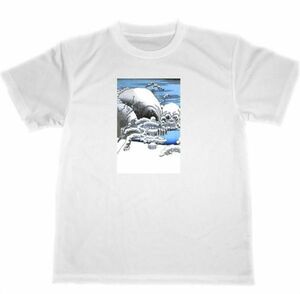 歌川広重　髑髏　雪景色　ドライ　Tシャツ　浮世絵　グッズ　ドクロ