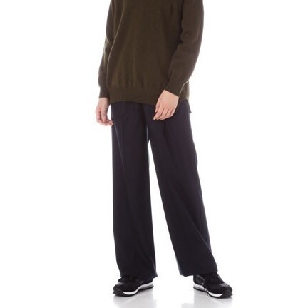 新品 定価3万5200円 SUNSPEL サンスペル 日本製 FLANNEL フランネル ウール スラックス パンツ 0 管理番号F368Q253