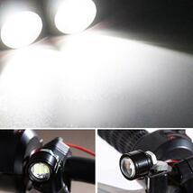 ※1set2pcs※　オートバイのハンドルバー用LEDライト 12v フォグランプ2個セット 補助ヘッドライト白色光スポットライト駆動ランプ_画像5