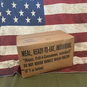 米軍 実物 放出品 レーション 戦闘糧食 CASE-A MEAL READY 1-12 釣り キャンプ アウトドア 非常食 防災 未開封 新品 Tの画像1