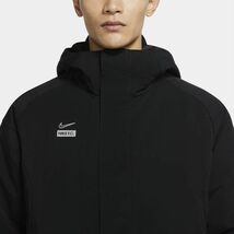 Sサイズ ★定価24200円★送料無料★ 新品 ナイキ FC ベンチコート 中綿 ロングコート NIKE エコダウン ジャケット 黒 防寒 CT2515-010_画像2