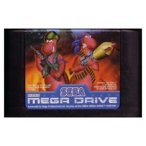 *[PAL version MEGA]Worms[ROM only ]( used )wa-ms Europe version Mega Drive 