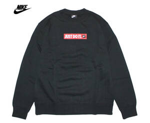 [ новый товар ] Nike JDI Crew флис [010: чёрный ]M NIKE NSW тренировка обратная сторона ворсистый box Logo тренировочный футболка часть магазин надеты дом дом 