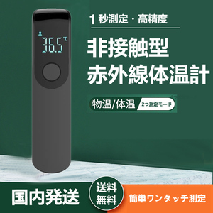 体温計 温度計 赤外線温度計 非接触型 黒 非接触電子体温計 額体温計 おでこ温度計 小型 電子体温計 子供 大人 お年寄り