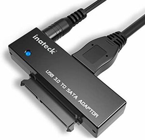 【送料無料】Inateck SATA - USB3.0変換ケーブル 2.5インチ/3.5インチハードディスクドライブ HDD/SSD用SATA変換アダプタ 電源アダプター付