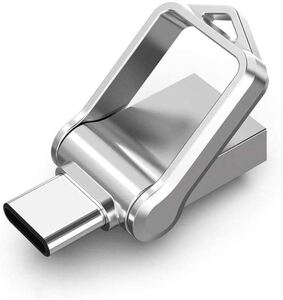 USBメモリ32GB Type Cメモリ USB3.0 2in1 金属 防水360度回転デザイン高速データ転送