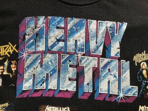 Heavy Metal コラージュ ヴィンテージ バンドＴ metallica guns n rose anthrax motley crue ozzy osbourne poison def lepard オンブック