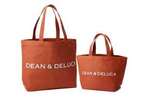  new goods <11 month 1 day sale >DEAN&DELUCA Dean & Dell -ka charity tote bag terra‐cotta orange S size L size 2 point set 