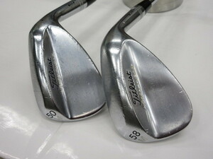 2本セット タイトリスト◆VOKEY SM4 TVD ウェッジワークスWedgeWorksモデル 52,58度 DynamicGold(S200,S300) リシャフト品