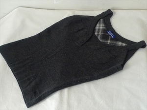 BURBERRY/BLUE LABEL[ лучший шерсть 100% свитер / размер :38] три . association 