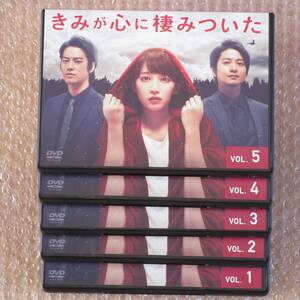 ■ドラマ DVD きみが心に棲みついた 全5巻 全巻セット / 吉岡里帆 片桐健太 石橋杏奈 中村アン ムロツヨシ 向井理 / ケース付 送料無料!