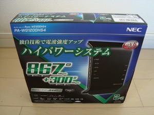 NEC　Wi-Fi　ホームルータ　Aterm　PA-WG1200HS4