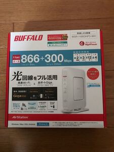 11ac 2×2対応Wi-Fiルーター エアステーション WSR-1166DHP3-WH (ホワイト)