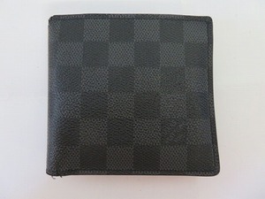 BCE17★ルイ・ヴィトン/LOUIS VUITTON 2つ折り財布 二つ折り財布 ポルトフォイユ マルコ N62664 ダミエグラフィット 製造番号 CA2121