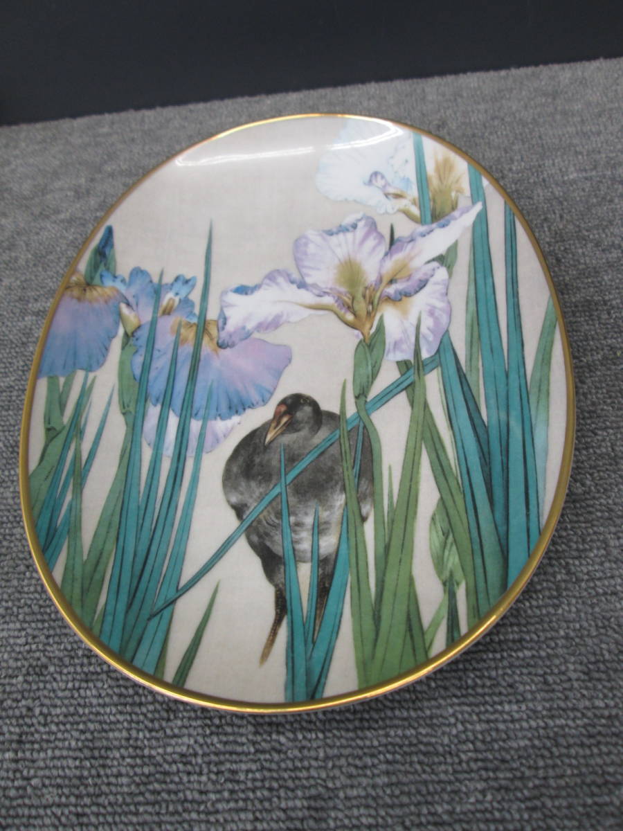 素晴らしい外見 中古品 離宮の宴 迎賓館赤坂離宮 金彩 飾皿 原画渡辺省亭 爽竹桃燕図 その他 Labelians Fr