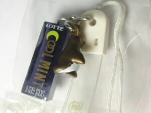  Lotte strap for mobile phone cool mint chewing gum penguin figure mascot accessory 