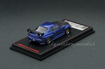 ＜新品・未開封＞ ignition model　日産 Nismo R34 GT-R Z-tune　ブルーメタリック　1/64サイズ_画像2