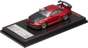 ＜新品・未開封＞　ignition model　日産 Nismo R34 GT-R Z-tune　レッドメタリック　1/64サイズ