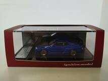 ＜新品・未開封＞ ignition model　日産 Nismo R34 GT-R Z-tune　ブルーメタリック　1/64サイズ_画像3