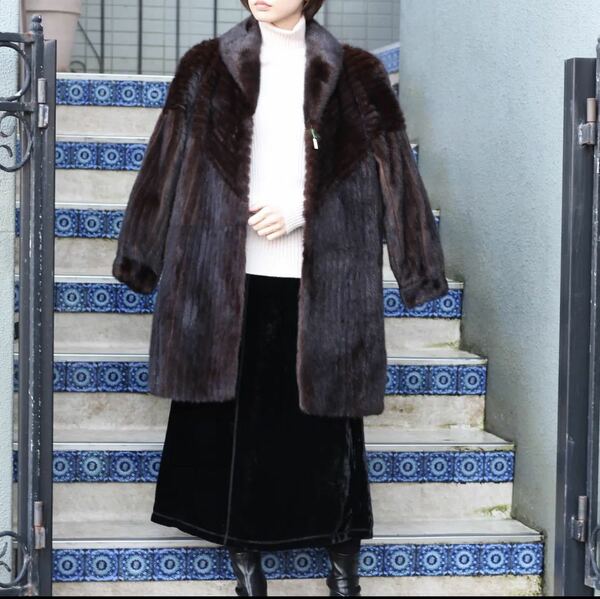 SAGA MINK MINK FUR LONG COAT/サガミンクミンクファーロングコート