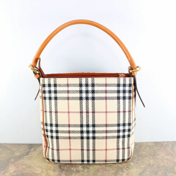 BURBERRY CHECK PATTERNED SEMI SHOULDER BAG/バーバリーチェック柄セミショルダーバッグ