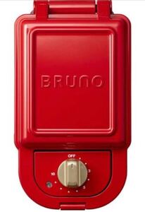 BURUNO ブルーノ ホットサンドメーカー シングル 新品未使用 レッド