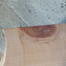【sale】C-645【131×34～38×3.5cm】国産ひのき　耳付節板 テーブル カウンター 看板 一枚板 桧 檜 DIY_画像10