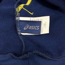 asics アシックス XL O LL 2L メンズ ジップアップ パーカー ジャケット ブルゾン カットソー 裏毛 等高線プリント 長袖 ポリ100% ブルー系_画像3