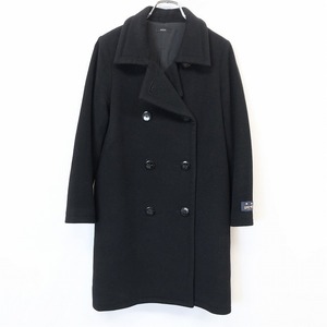 URBAN RESEARCH ROSSO Urban Research rosso S lady's woman coat long sleeve made in Japan wool × nylon ( lining : cupra 100%) black black 