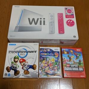 Wii本体(シロ) Wiiリモコンプラス2個 Wiiパーティ同梱 +α