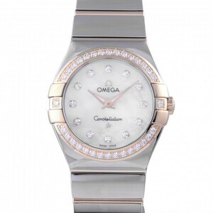 Omega OMEGA Constellation CONSTELLATION QUARTZ 27 MM 123.25.27.60.55.005 White Dial New Watch Ladies A line, Omega, Constellation