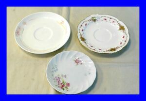 ○美品 ノリタケ Noritake 花柄 受け皿 ソーサーのみ 3枚 D2092