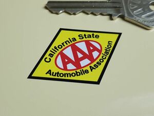 ◆送料無料◆ 海外 AAA California State Automobile Association 50mm 2枚セット ステッカー