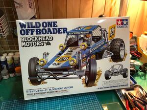 新品未開封 タミヤ 1/10RC ワイルドワンオフローダー BLOCKHEAD MOTORS