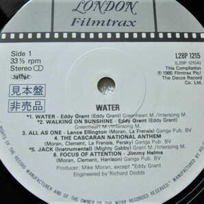 国内盤 Water RARE White Label Promo / Eddy Grant, George Harrison, Eric Clapton, Mike Moran, Jimmy Helms, Lance Ellington / 1985の画像3