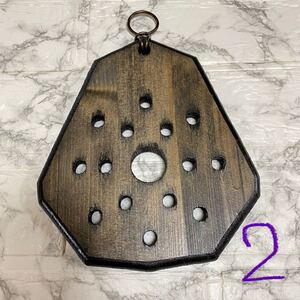 パイン材 着生板 ビカクシダ コウモリラン ハンドメイド ラン エアープランツ 2