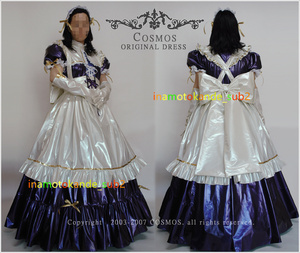 オリジナル メイド服ー パープル ワンピース パープル/紫 コスプレ衣装