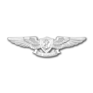 アメリカ海軍 技能章 航空戦スペシャリスト章(ミラーフィニッシュ) 実物 ミリタリーバッジ