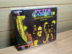 極美品 CD Peter Gabriel Live At The Roxy　Los Angeles ピーターガブリエル ライブ・イン・ロスアンジェルス 1977 Robert Fripp 