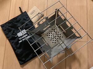 VARGO TITANIUM FIRE BOX GRILL バーゴ チタン焚火台 BBQ ウッドストーブ アルコールストーブ 五徳